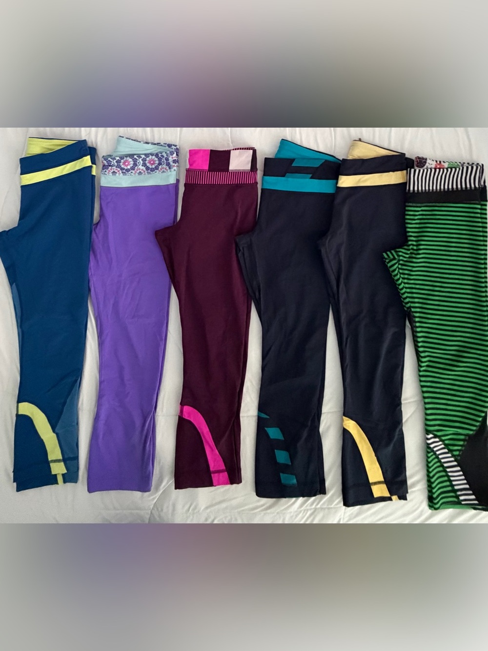 Lululemon Run Inspire II LOT of 6 size 6 VGUC (HTF retired style)